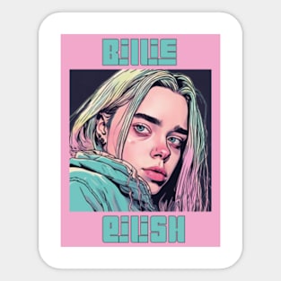Billie Eilish poster Sticker